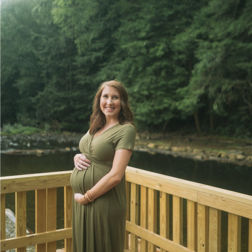Pinkblush Olive Green Maxi Dress